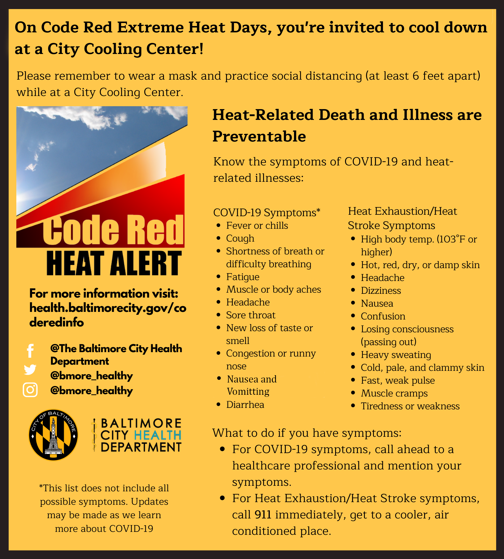 CODE RED and COVID Flyer